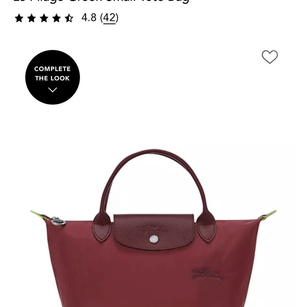 Longchamp Burgundy Tote Bag